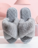 Winter Slippers Plush Cotton Slippers Indoor Home Warm Plush Slippers