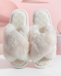 Zapatillas de invierno Zapatillas de algodón de felpa Zapatillas de felpa cálidas para el hogar interior