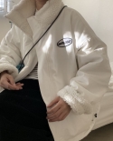 Both Sides Wear Winter Lamb Velvet Jacket Women 2022 New Style Tide Ins Small Short Cotton Jacket Tide Coat  Clothes Wom
