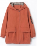 Womens Jacket 2022 New Autumn Long Sleeve Windbreaker Female Hooded Basic Coat Casual Loose Baseball Bomber Jacket Outw