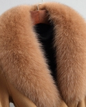 חורף חדש מעיל צמר נשים צווארון פרווה שועל אמיתי מעיל צמר אמיתי מעיל צמר באיכות גבוהה נשלף p174 צמר