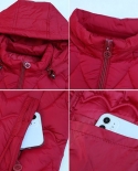 2022 New Winter Jacket Womens Parkas Ultralight Thin Down Cotton Jacket Hooden Long Warm Thick Coat Windproof Female Ou