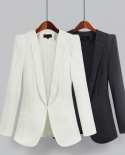   Blazer Suit Jacket Women Autumn Spring New Long Sleeve Notched Collar Work Blazers Suit 3xl 4xl 5xl Plus Size R654  Bl