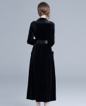 Womens Velvet V-neck Button Slim Sheath Little Black Dress