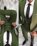 3pcs Jacket Pants Vest Tailor Made Blazer Trousers Grey Wedding Suits Casual Men Suits Sets Groom Prom Dinner Party Wear