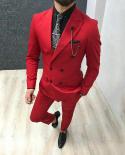 Tailor Black Peaked Lapel Men Suits For Wedding Suit Groom Tuxedos Blazer Coat Pants Slim Fit Prom Terno Masculino Costu