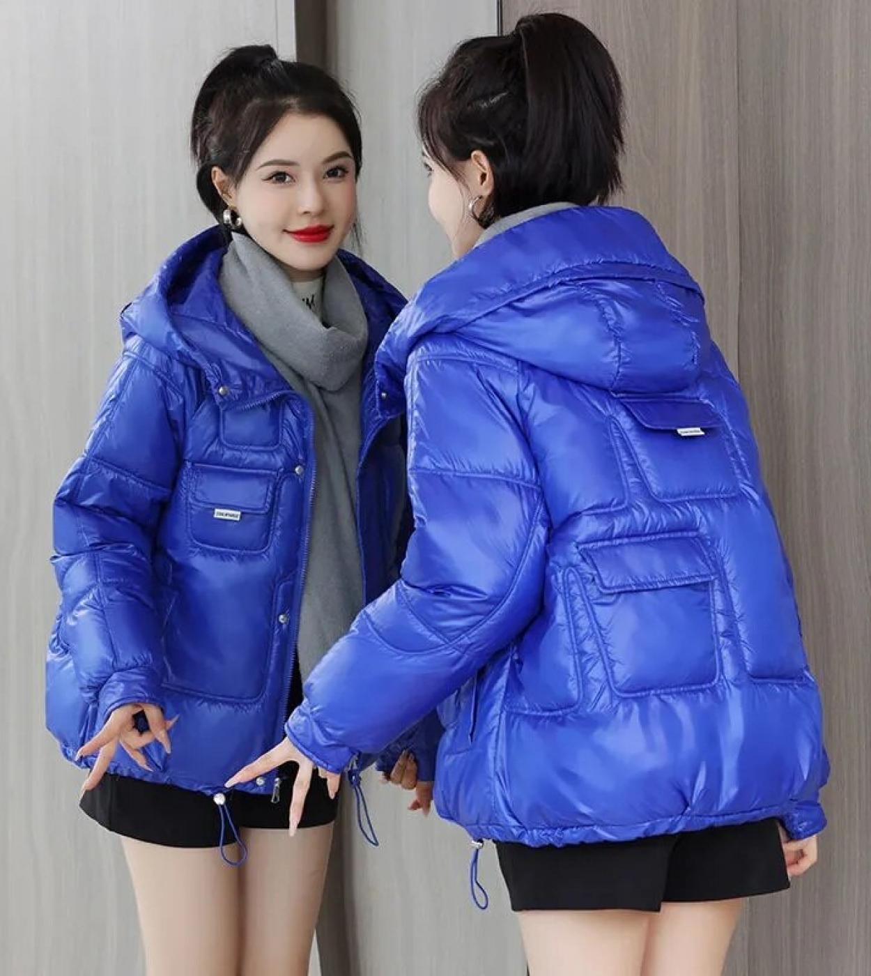 Fashion Parkas Hooded Jacket 2022 New Womens Winter Jacket Loose Cotton Padded Parka Student Coat Thicken Warm Outerwea