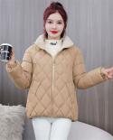 Fashion Parkas Womens Winter Jacket 2022 New Loose Cotton Padded Parka Student Coat Thicken Warm Female Jacket Outerwea