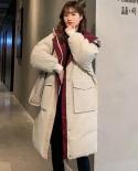 2022 New Winter Jacket Womens Parkas Thick Casual Hooded Long Jacket Cotton Padded Parka Female Solid Warm Quilted Coat