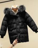  New Winter Jacket Women Parka Big Fur Hooded Thick Down Cotton Parkas Female Jacket Warm Loose Coat Casual Outwear P101
