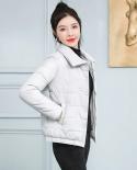 Womens Parkas 2022 New Winter Jacket Female Fahion Overcoat Cotton Padded Jacket Thicken Warm Parka Loose Short Coat Ou