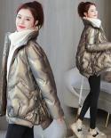 2022 New Womens Parkas Winter Jacket Loose Thicken Warm Coat Female Down Cotton Padded Short Jacket  Parka Winter Cloth