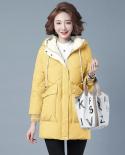 2022 New Winter Jacket Parkas Women Clothes Hooded Parka Warm Thick Female Cotton Padded Jacket Long Coat Casual Outwear