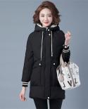 2022 New Winter Jacket Parkas Women Clothes Hooded Parka Warm Thick Female Cotton Padded Jacket Long Coat Casual Outwear