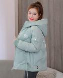 Womens Coat Hooded Parkas  New Winter Jacket Down Cotton Padded Jacket Coat Warm Thick Parka Female Overcoat Outwear P9