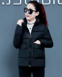 2022 New Women Parkas Winter Jacket Short Down Cotton Jacket Female Coat Warm Parka Thick Zipper Windproof Overcoat Outw