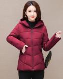 2022 New Women Winter Jacket Parkas Hooded Short Coats Female Parka Warm Thicken Jacket  Loose Cotton Padded Outwear