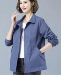 2022 New Autumn Women Jacket Long Sleeves Casual Windbreaker Female  Jackets Fashion Loose Basic Coat Outwear 4xl A 182