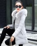  Winter Jacket Women Big Fur Hooded Parka Long Coat Cotton Padded Female Jacket Casual Warm Thicken Outwear Jaqueta Femi