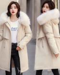 2022 New Snow Wear Long Parkas Winter Jacket Women Clothes Hooded Parka Female Fur Lining Thick Warm Student Coat Outwea