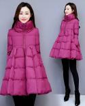 2022 New Winter Down Cotton Jacket Womens Parkas Cotton Padded Coat  Loose Warm Thicken Coat Windproof Outwear  Parkas