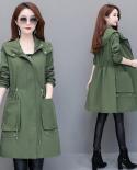 2022 New Autumn Womens Jacket Long Sleeve Hooded Windbreaker Female Long Jackets Casual Basic Coat Outerwear  Jackets