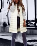 Women Long Style Down Jackets Vests Ultra Light Down Coat Sleeveless Outerwear Warm Winter Coat For Women Windproof Down
