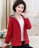  Autumn Fashion Women Jackets Windbreaker Hooded Zipper Pockets Casual Long Sleeve Female Jacket Coat Outwear Large Size