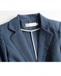 2022 New Summer Womens Blazer Three Quarter Sleeve Coat Female Blazer Single Button Suits Jacket Office Lady Outerwear 