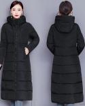 2022 New Winter Jacket Women Parkas Long Coat Hooded Casual Overcoat Female Jacket Cotton Padded Parka Oversize Outwear 