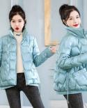 2022 New Womens Winter Jacket Thicken Warm Parka Glossy Coat Loose Bread Coat Cotton Padded Parkas Jackets Student Outw
