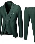 Business Casual Suit Jacket Blazers Pantalones Waistcoat Mens Groom Wedding 3 Pieces Pants Vest Custom Size Costume Hom