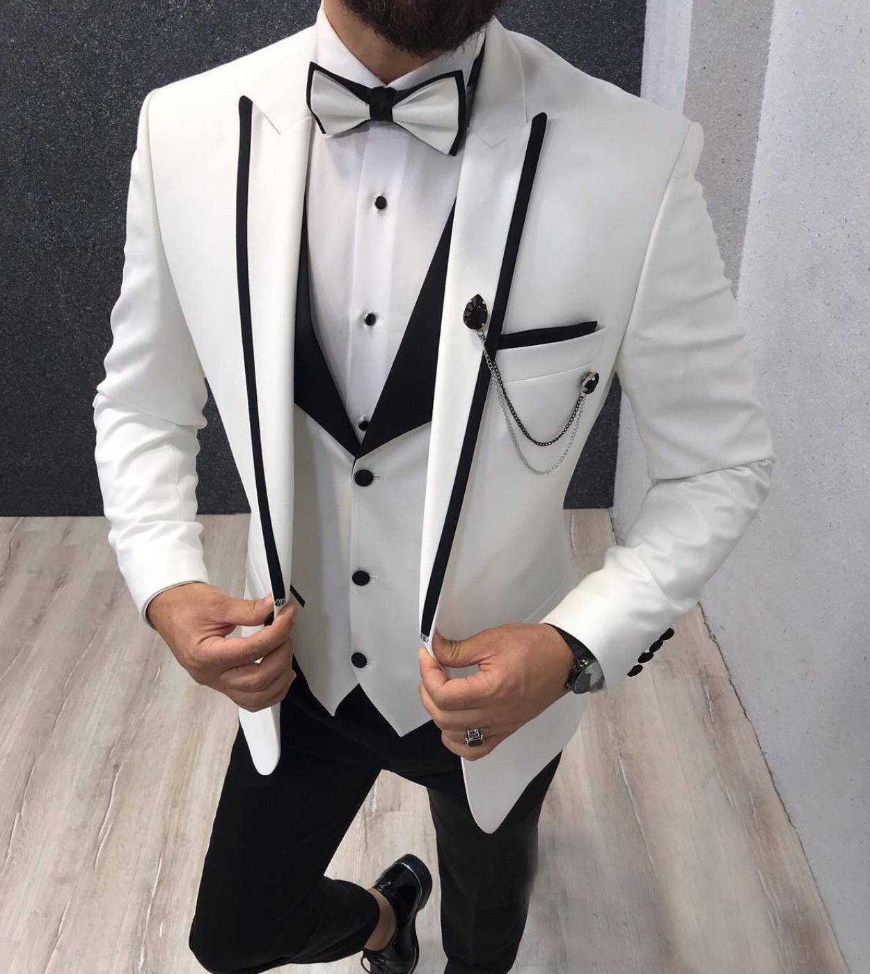 Silver tuxedos deals for weddings