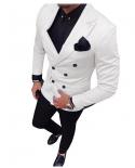 New Arrival Notch Lapel 2 Pieces jacketpants Without Tie Fashion Popular Men Suit Bespoke Tuxedos Slim Fit Blazer