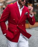 Classic Grey Groom Two Buttons Men Suit 2piecesjacketpants Notch Lapel Terno Masculino Bespoke  Slim Fit Blazer Class