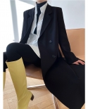 Spring And Autumn New Design Sense Temperament Mid-length Small Suit Jacket Womens Casual Suit Jacket