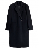 Fashionable Mid-length Suit Jacket Womens Autumn New Loose Temperament Lock Design Suit
