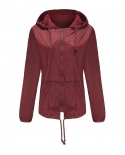 New Hooded Jacket Outdoor Raincoat Short Windbreaker Cardigan Jacket