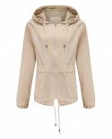 New Hooded Jacket Outdoor Raincoat Short Windbreaker Cardigan Jacket