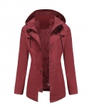Nueva chaqueta cortavientos para mujer, cárdigan de longitud media, chaqueta con capucha, impermeable para exteriores