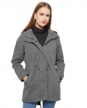 Nuevo abrigo cortavientos con capucha de algodón para mujer, ropa holgada de Color sólido de talla grande