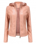 New Large Size Plus Velvet Womens Leather Clothing Hooded Autumn And Winter Short Coat