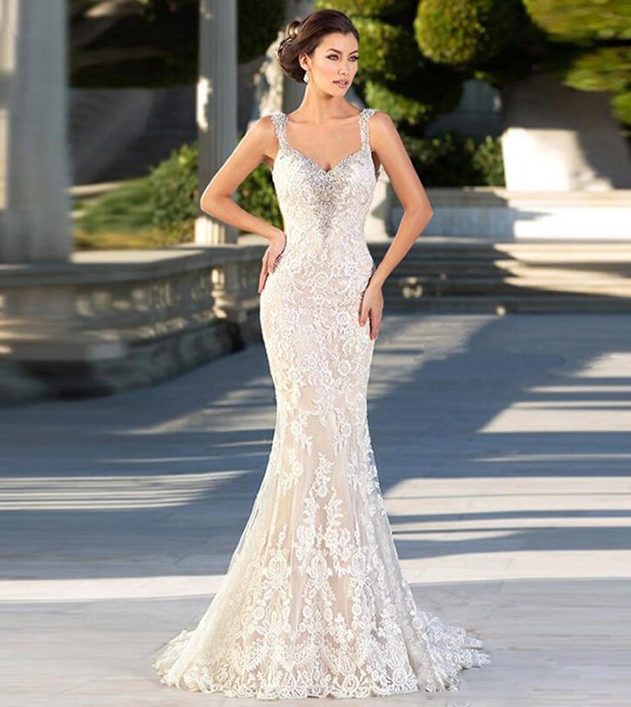 encaje cariño sirena vestidos de novia