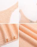 Gacvga  Knitted Summer Tank Tops For Women Loose Pink Tees Cropped Vest Sleeveless Camis Basic Mini Crop Top Casual T Sh