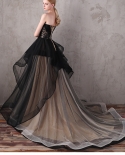 Tube Top Evening Dress Female Banquet Elegant Long Black Temperament Celebrities Dress Skirt