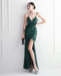 19632מיקום פרח מלאכת חרוזים מלאכת צמר מיובא שמלת משתה ארוכה שמלת ערב דקה מזג אלגנטי
