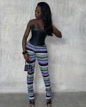 Gacvga Biker Style Knitted Long Pants Women Hipster Skinny Splicing Elastic High Waist Simple Casual Streetwear Pencil T