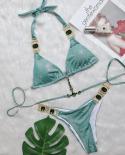 4 Colors  Bikini Women Luxury Crystal Diamond Shining Fabric Swimwear Swimsuit Bikinis Set Bathing Suit Beach Bikini Fem