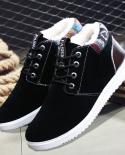 Winter Mens Cotton Shoes Short Boots Brushed Thick Warm Boots  New  Fashion Casual Board Shoes Snow Boots  Mens Boots