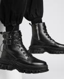 2022 جديد مصمم الشتاء حذاء من الجلد للرجال الأسود موضة خريف وشتاء دافئ أحذية العمل عدم الانزلاق أحذية عالية أعلى F